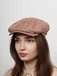 Кепка STETSON арт. 6382504 DRIVER CAP SILK VIRGIN WOOL (бордовый)
